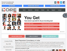 Tablet Screenshot of careersatcore.com